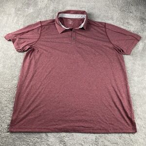 Swiss‎ Tech Polo Shirt Mens 2XL Red Short Sleeve